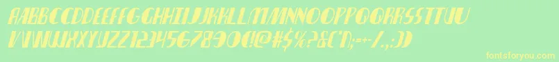 nathanbrazilcondital1 1 Font – Yellow Fonts on Green Background