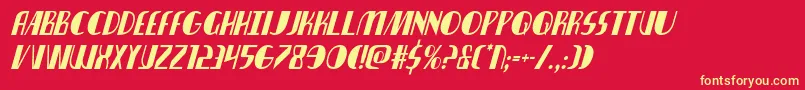 nathanbrazilcondital1 1 Font – Yellow Fonts on Red Background