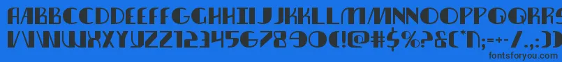 nathanbrazilexpand1 1 Font – Black Fonts on Blue Background