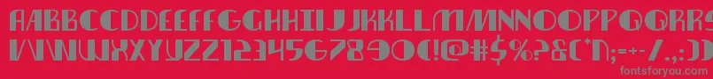 nathanbrazilexpand1 1 Font – Gray Fonts on Red Background