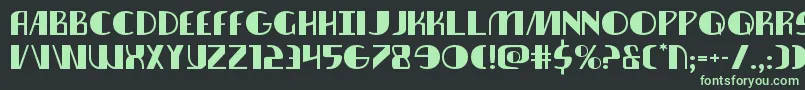 nathanbrazilexpand1 1 Font – Green Fonts on Black Background