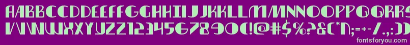 nathanbrazilexpand1 1 Font – Green Fonts on Purple Background