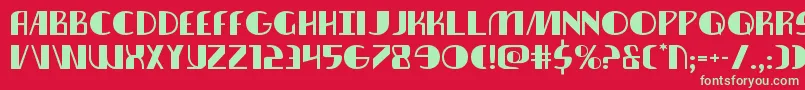 nathanbrazilexpand1 1 Font – Green Fonts on Red Background