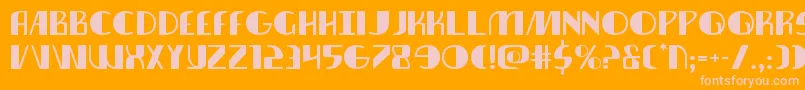 フォントnathanbrazilexpand1 1 – オレンジの背景にピンクのフォント