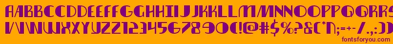 nathanbrazilexpand1 1 Font – Purple Fonts on Orange Background