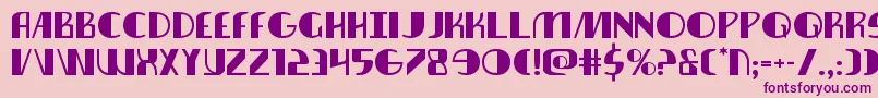 nathanbrazilexpand1 1 Font – Purple Fonts on Pink Background