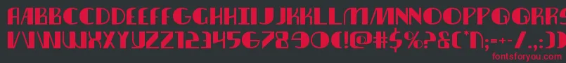 nathanbrazilexpand1 1 Font – Red Fonts on Black Background