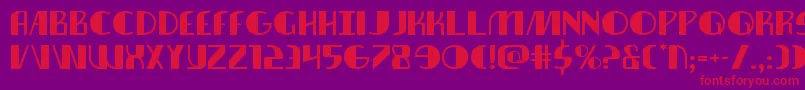 nathanbrazilexpand1 1 Font – Red Fonts on Purple Background