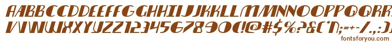 nathanbrazilexpandital1 1 Font – Brown Fonts on White Background