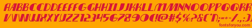 nathanbrazilexpandital1 1-Schriftart – Rote Schriften auf orangefarbenem Hintergrund