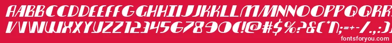 nathanbrazilexpandital1 1 Font – White Fonts on Red Background