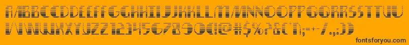 nathanbrazilgrad1 1 Font – Black Fonts on Orange Background
