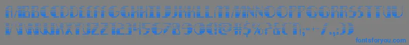 nathanbrazilgrad1 1 Font – Blue Fonts on Gray Background