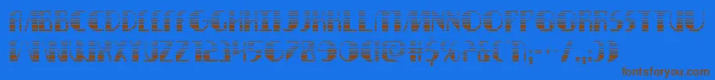 nathanbrazilgrad1 1 Font – Brown Fonts on Blue Background