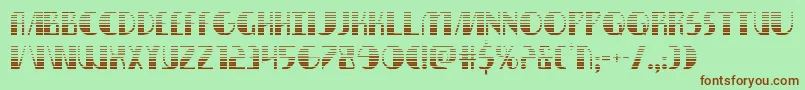 nathanbrazilgrad1 1-fontti – ruskeat fontit vihreällä taustalla