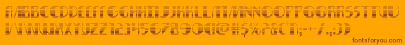nathanbrazilgrad1 1-Schriftart – Braune Schriften auf orangefarbenem Hintergrund