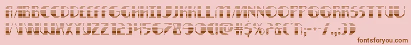 nathanbrazilgrad1 1 Font – Brown Fonts on Pink Background