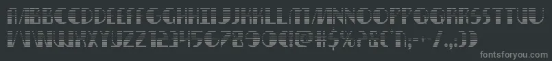 nathanbrazilgrad1 1 Font – Gray Fonts on Black Background
