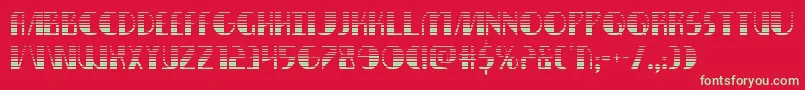 nathanbrazilgrad1 1-Schriftart – Grüne Schriften auf rotem Hintergrund