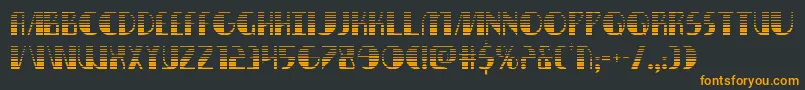 nathanbrazilgrad1 1 Font – Orange Fonts on Black Background