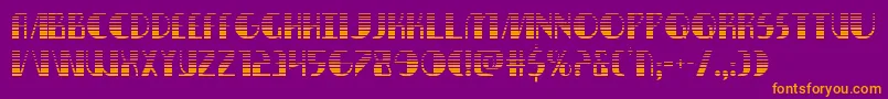 nathanbrazilgrad1 1 Font – Orange Fonts on Purple Background