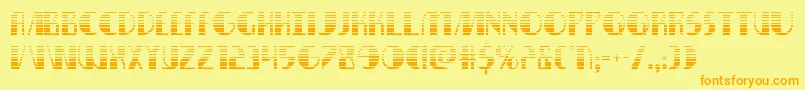 nathanbrazilgrad1 1 Font – Orange Fonts on Yellow Background