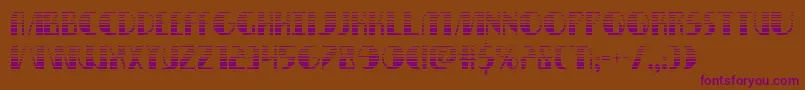 nathanbrazilgrad1 1 Font – Purple Fonts on Brown Background