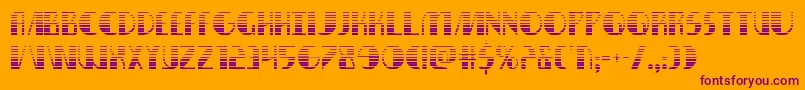 nathanbrazilgrad1 1 Font – Purple Fonts on Orange Background