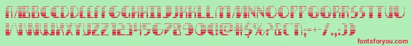 nathanbrazilgrad1 1 Font – Red Fonts on Green Background