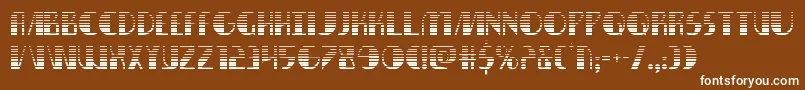 nathanbrazilgrad1 1 Font – White Fonts on Brown Background