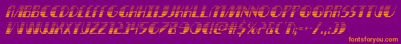 nathanbrazilgradital1 1 Font – Orange Fonts on Purple Background