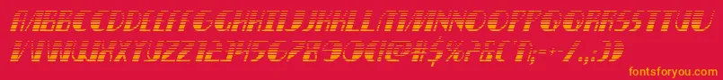 nathanbrazilgradital1 1 Font – Orange Fonts on Red Background