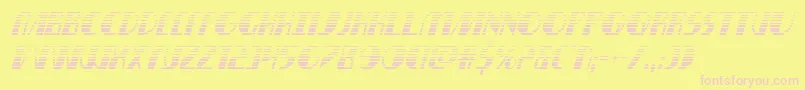 nathanbrazilgradital1 1 Font – Pink Fonts on Yellow Background
