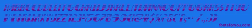 nathanbrazilgradital1 1 Font – Purple Fonts on Blue Background