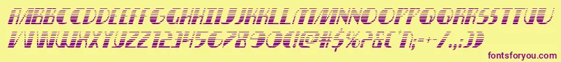 nathanbrazilgradital1 1 Font – Purple Fonts on Yellow Background