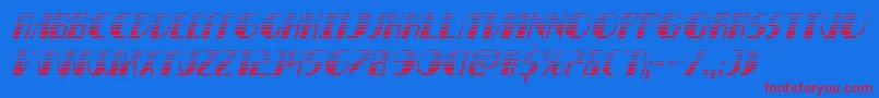 nathanbrazilgradital1 1 Font – Red Fonts on Blue Background