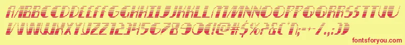 nathanbrazilgradital1 1 Font – Red Fonts on Yellow Background