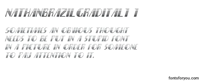 Обзор шрифта Nathanbrazilgradital1 1