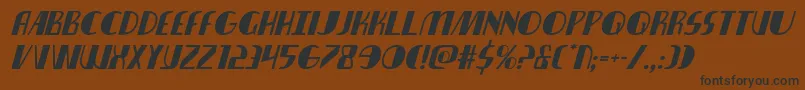 nathanbrazilital1 1 Font – Black Fonts on Brown Background