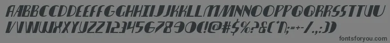 フォントnathanbrazilital1 1 – 黒い文字の灰色の背景