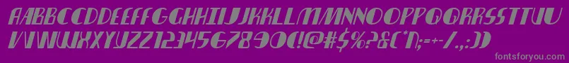 nathanbrazilital1 1 Font – Gray Fonts on Purple Background