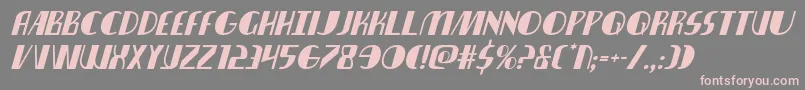 nathanbrazilital1 1 Font – Pink Fonts on Gray Background