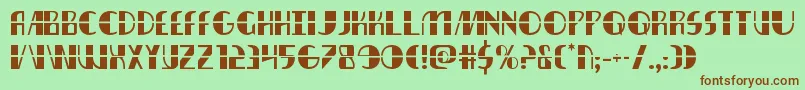 nathanbrazillaser1 1 Font – Brown Fonts on Green Background