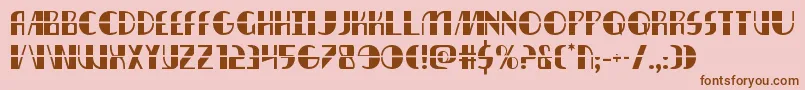 nathanbrazillaser1 1 Font – Brown Fonts on Pink Background