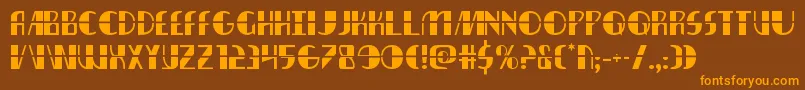 nathanbrazillaser1 1-Schriftart – Orangefarbene Schriften auf braunem Hintergrund