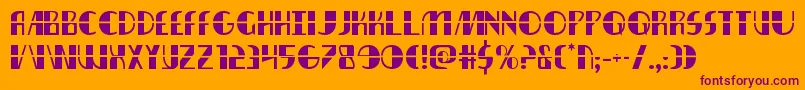 nathanbrazillaser1 1 Font – Purple Fonts on Orange Background