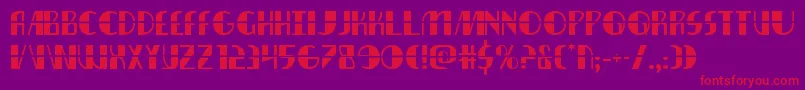 nathanbrazillaser1 1 Font – Red Fonts on Purple Background