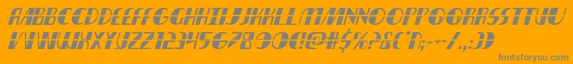 nathanbrazillaserital1 1 Font – Gray Fonts on Orange Background