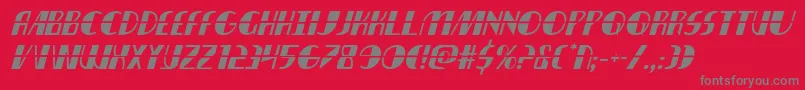 nathanbrazillaserital1 1 Font – Gray Fonts on Red Background