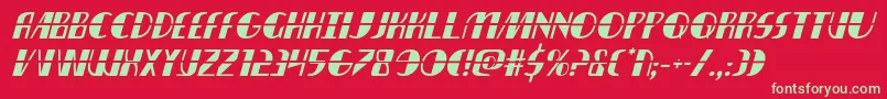 nathanbrazillaserital1 1 Font – Green Fonts on Red Background